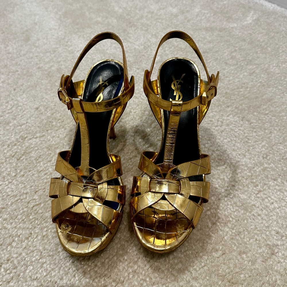 Authentic Gold Crocodile Skin Tribute 70